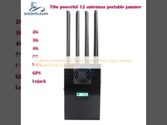 12 باند دستی مسدود کننده سیگنال تلفن همراه چند باند 70 وات توان نوع اتحادیه اروپا