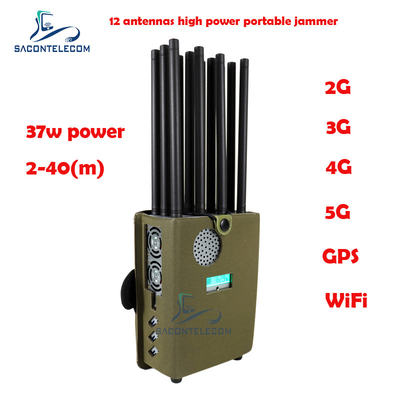 هارد هارد 2.4g 5.8g سیگنال تلفن همراه Jammer 12 کانال GSM CDMA