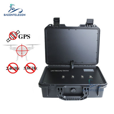 3 باند جمر سیگنال درون قابل حمل وای فای GPS 65w چمدان UAV