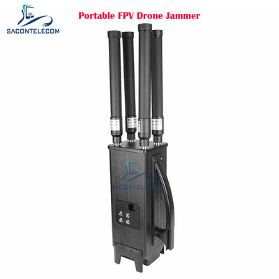 160W 4 باند جمر سیگنال بدون سرنشین قابل حمل با فاصله جمی 1.5KM و باتری داخلی