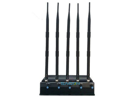15W High Power Wifi Signal Jammer با 5 آنتن قابل تنظیم و 50m Jamming Range