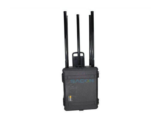150W قدرت خروجی Manpack Jammer با 100-200 متر Jamming Range و کیس ضد آب