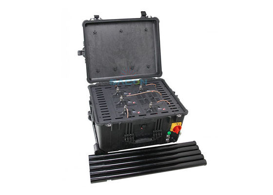 150W قدرت خروجی Manpack Jammer با 20-200m Jamming Range و 5 باند RF Blocker