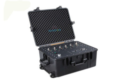 VHF UHF Manpack Jammer قدرت بالا 300W 6 باند محافظت VSWR برای واکی تاکی