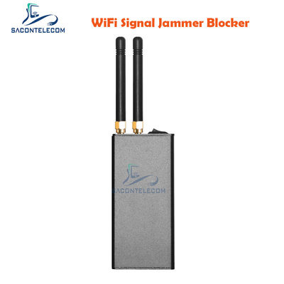 دستگاه مسدود کننده سیگنال GPS و وای فای قابل حمل با باتری ۱۲۰۰ میلی آمپر ساعت، شعاع مسدودسازی ۱۰ متر و ۲ آنتن