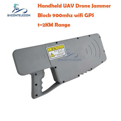 1200m GSM 900mhz UAV Drone Jammer وای فای GPS کنترل دستی دستی