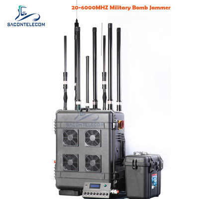 VHF UHF Manpack Convoy Bomb Jammer VSWR 400w DC28V منبع سیگنال DDS