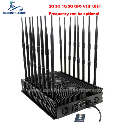 تنظیم شده GPS Lojack سیگنال Jammer 110w 16 آنتن های دسکتاپ داخلی