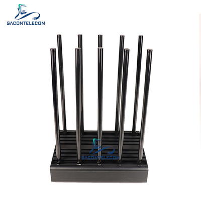 10 کانال وای فای اختلال دهنده 100 وات قدرت 2G 3G 4G 5G GPS وای فای 24 ساعت کار