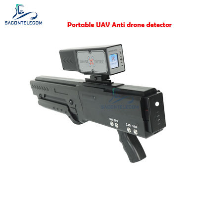 شناسه سیگنال هواپیماهای بدون سرنشین دستی 1.8 اینچ LED 2.4G 5.8G فاصله 2KM ساخته شده در باتری