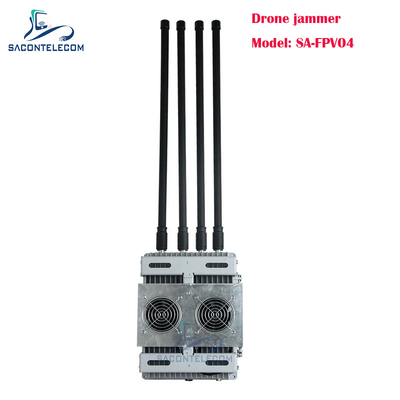 4 کانال 200 وات قدرتمند Drone Signal Jammer وسیله نقلیه نصب شده FPV Drone Jammer