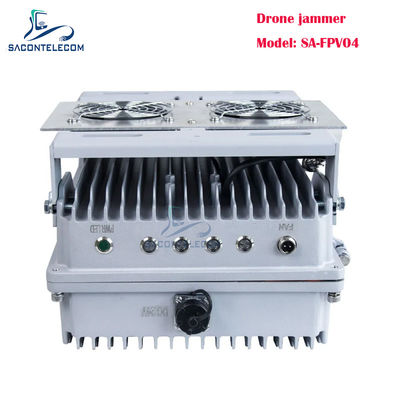 دستگاه مسدود کننده سیگنال پهپاد خودرویی 200 وات 4 کاناله FPV با فرکانس‌های قابل تنظیم