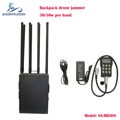 8 باند 400 وات پاورمن پکیج Drone Signal Jammer کیس فلزی کوله پشتی