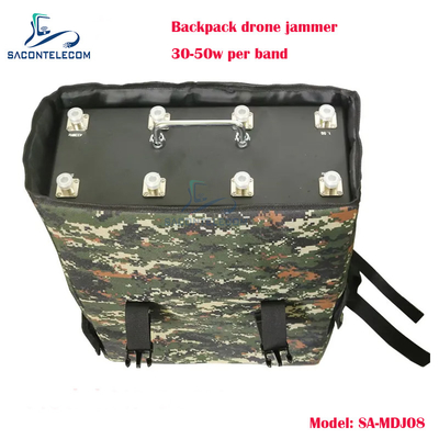 8 باند 400 وات پاورمن پکیج Drone Signal Jammer کیس فلزی کوله پشتی