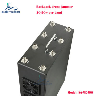 8 باند 400 وات پاورمن پکیج Drone Signal Jammer کیس فلزی کوله پشتی
