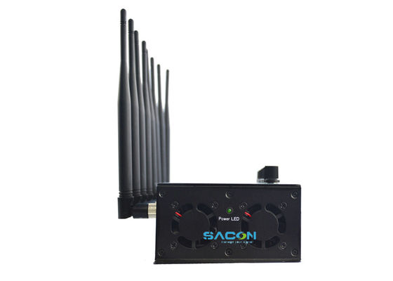 8 آنتن 20W تنظیم کننده سیگنال خروجی Jammer بلاک تلفن همراه برای 3G 4G WiFi GPS