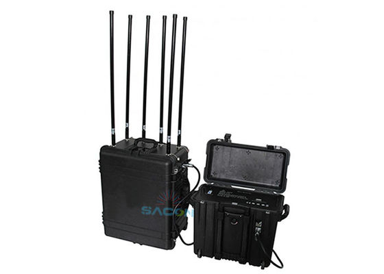 6 باند بمب نظامی Manpack Jammer 460w قدرت بالا با 5٪ ~ 90٪ رطوبت