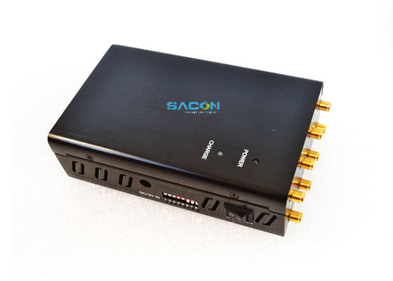 جهاز تشويش واي فاي محمول DC12V 4W مع 8 هوائيات اتجاهية لنطاق تشويش 20 متر ووقت عمل 1.5 ساعة