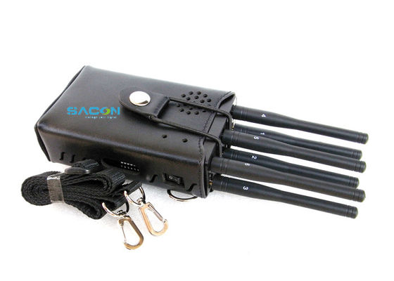 6 آنتن با قدرت بالا 3W جمر سیگنال قابل حمل با محدوده 20 متری برای بلاک کردن وای فای GPS 3G 4G