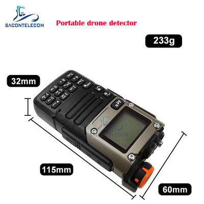 دستگاه تشخیص ضد پهپاد قابل حمل دستی با فرکانس 700-6 گیگاهرتز و برد تشخیص 800 متر