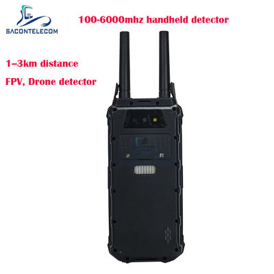 H2L 1.5Km Range دستگیر Drone Locator 100-6Ghz قابل حمل FPV Drone Detector