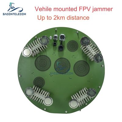 400-6Ghz 400 وات Omni 360° ماشین نصب شده Drone Signal Jammer UAV Jammer