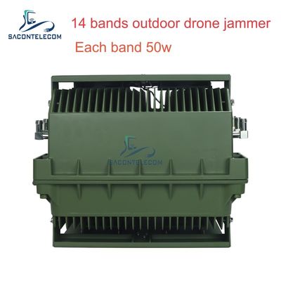 14 کانال 700W قدرت بالا ضد درون جمر با 2KM Jamming Range برای امنیت خارج از منزل