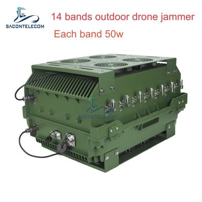 14 کانال 700W قدرت بالا ضد درون جمر با 2KM Jamming Range برای امنیت خارج از منزل