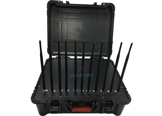 55W High Power Handheld Jammer با 11 کانال و باتری داخلی برای مسدود کردن سیگنال امن