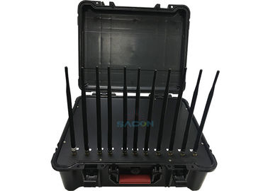 جعبه دستي Manpack Jammer 11 کانال آنتن 55W قدرت بالا ساخته شده - در باتری