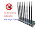 5G High Power Signal Jammer Blocker 40w 2G 3G 4G 8 آنتن 80 متر محدوده