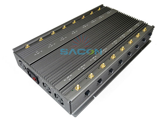 16 آنتن 5G Signal Jammer Blocker با قدرت خروجی 100W و شعاع خنک کننده 80m
