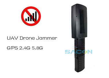 صفحه نمایش LED 2.4G 5.8G GPS 20w سیگنال Jamming Drones 4kg وزن 500m محدوده