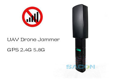 صفحه نمایش LED 2.4G 5.8G GPS 20w سیگنال Jamming Drones 4kg وزن 500m محدوده