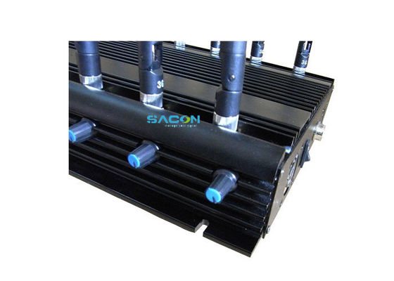 30 وات قدرت خروجی 12 کانال سیگنال بی سیم با آداپتور ماشین طراحی برای مسدود کردن تلفن همراه زندان