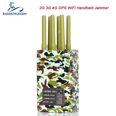 6 آنتن 20 متر برد جمر تلفن همراه قابل حمل با باتری 4000 میلی آمپر برای GPS Lojack WiFi سیگنال مسدود کردن