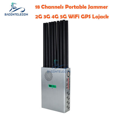 7.4 ولت 20 متري اختلال سيگنال تلفن همراه 18 آنتن 4G 5G GPS 18w