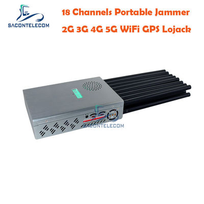 7.4 ولت 20 متري اختلال سيگنال تلفن همراه 18 آنتن 4G 5G GPS 18w