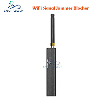 دستگاه مسدود کننده سیگنال GPS و وای فای قابل حمل با باتری ۱۲۰۰ میلی آمپر ساعت، شعاع مسدودسازی ۱۰ متر و ۲ آنتن