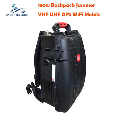 دستگاه مسدود کننده سیگنال قابل حمل با 5 کانال VHF UHF Manpack، برد 120 متر و باتری داخلی
