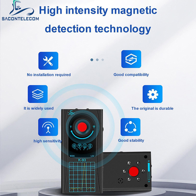 آشکارساز سیگنال بی سیم RF قابل تشخیص 3.7V DC 350mA ضد جاسوسی دوربین آشکارساز