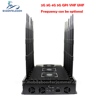 تنظیم شده GPS Lojack سیگنال Jammer 110w 16 آنتن های دسکتاپ داخلی