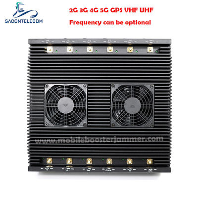 12 آنتن 80 وات دستگاه مسدود کننده سیگنال چند فرکانسی رومیزی وای فای برای 2G 3G 4G 5G وای فای GPS