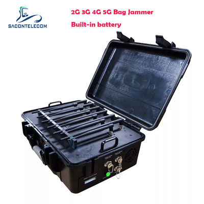 56 وات قدرت خروجی 12 باند پوشش 60m Jamming شعاع سیگنال تلفن همراه Jammer سیگنال موبایل بلاک