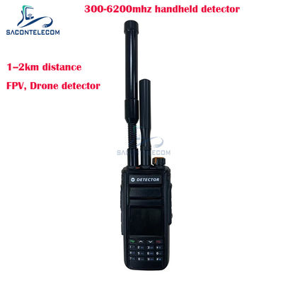 دتکتور بدون سرنشین قابل حمل 300-6200MHz FPV با محدوده شناسایی 1-2Km